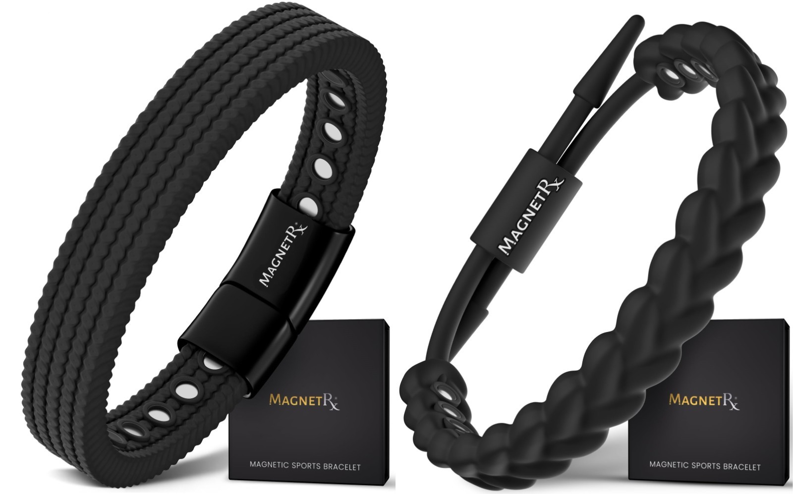 MagnetRX® Magnetic Sports Bracelet for Men Ultra Strength Magnetic for Unisex