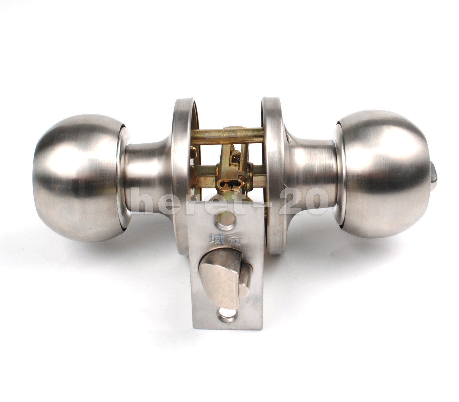 HighQuality Door Knob Privacy Lock Interior Bathroom Bedroom Stainless Steel