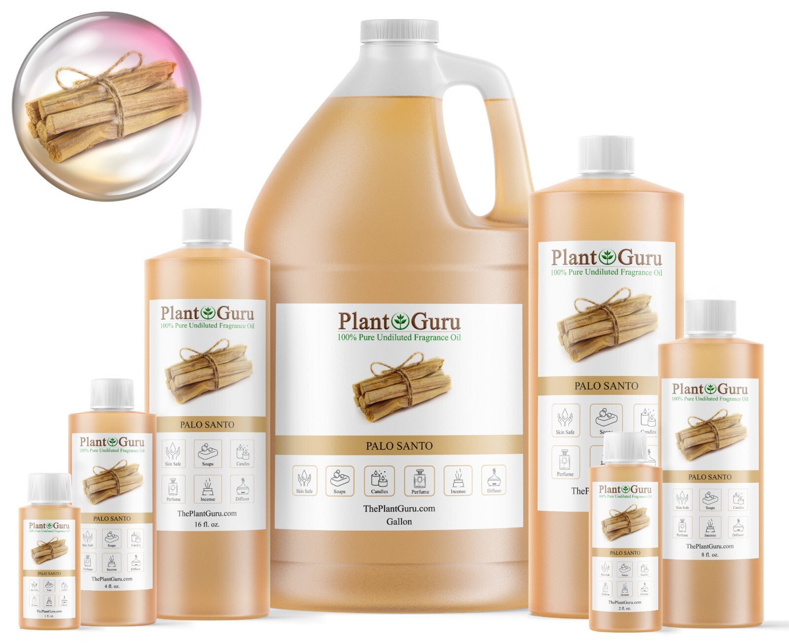 Palo Santo Fragrance Oil For Candle, Soap Making, Diffuser and Burners