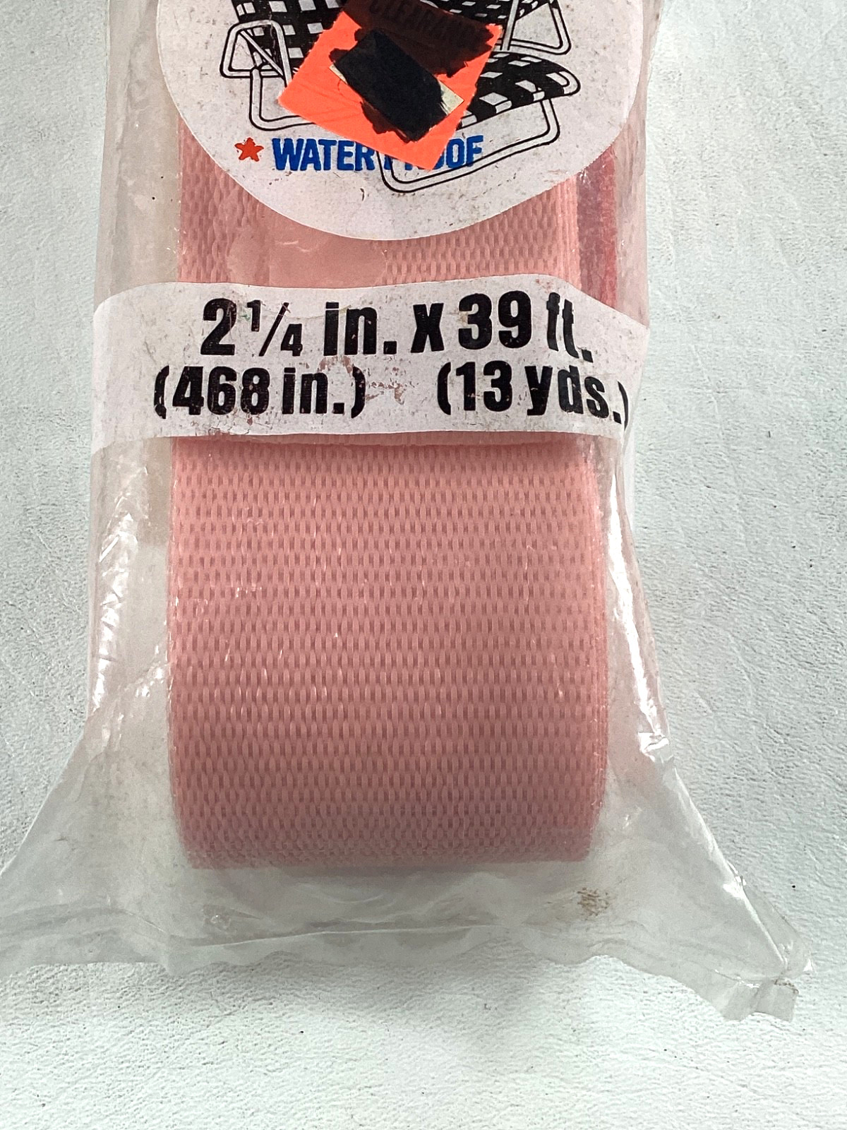 Vintage Lawn Furniture Chair Webbing Pink Plastic Frost King 39 Feet