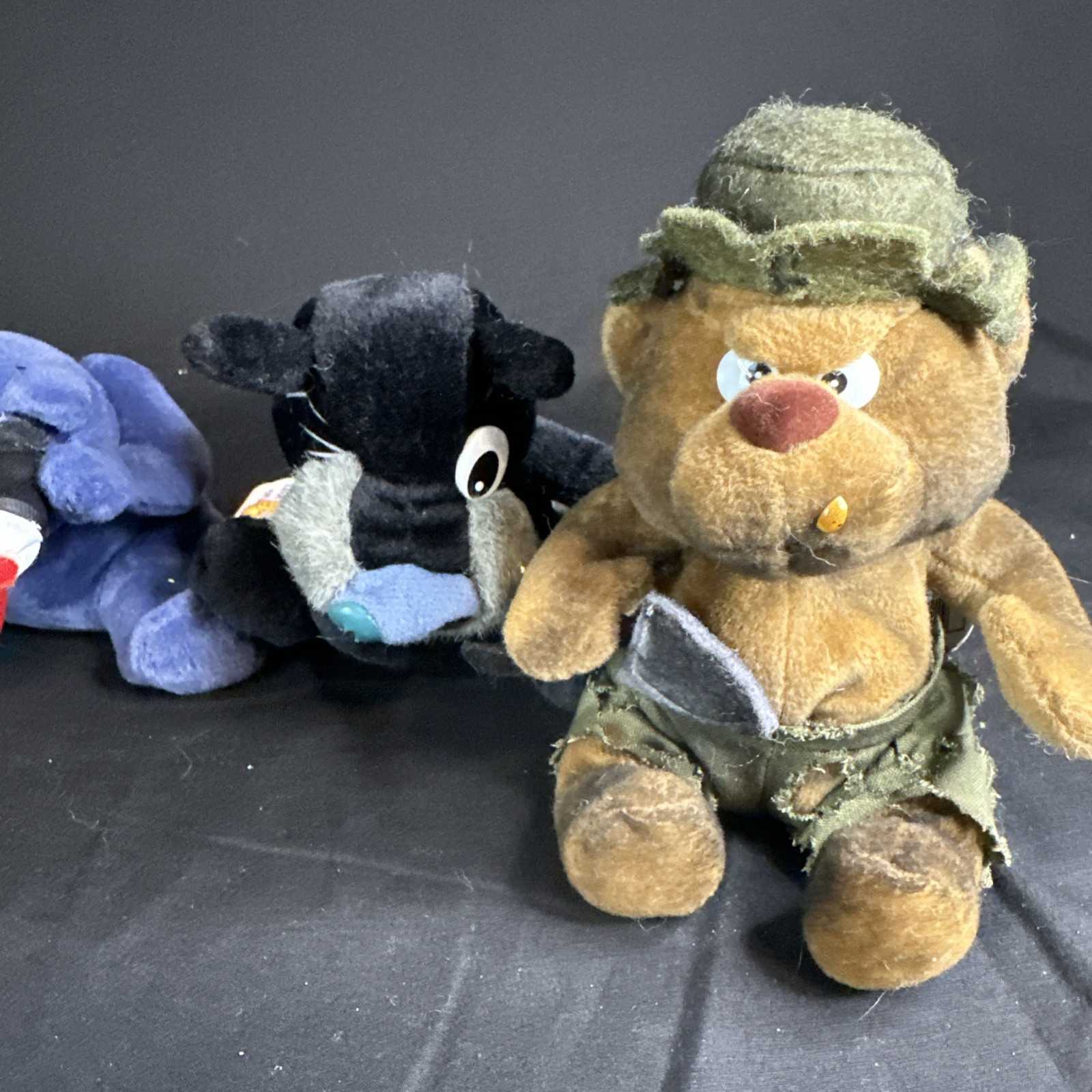 Lot of Five Vintage 1998 Meanies beanbag plush The Idea Factory Series 2!