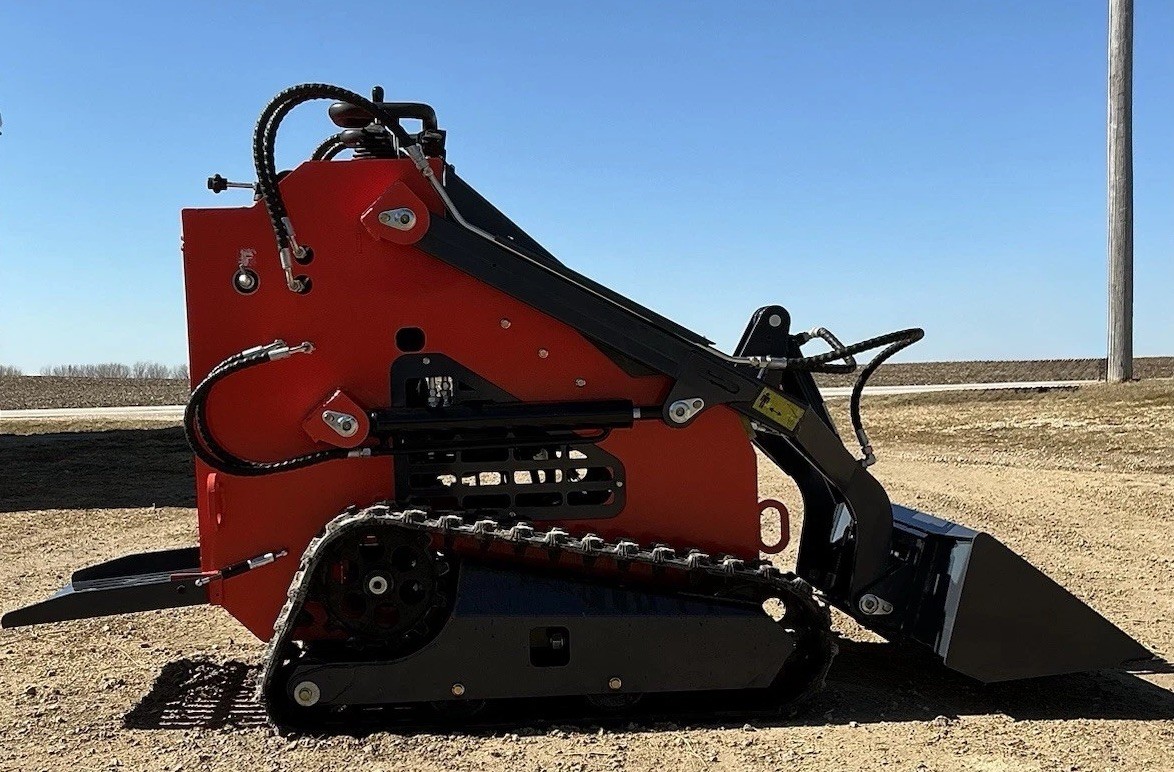 NEW ZJG-380 Mini Skid Loader Stand-On Compact Tracked Loader 13.5HP Engine