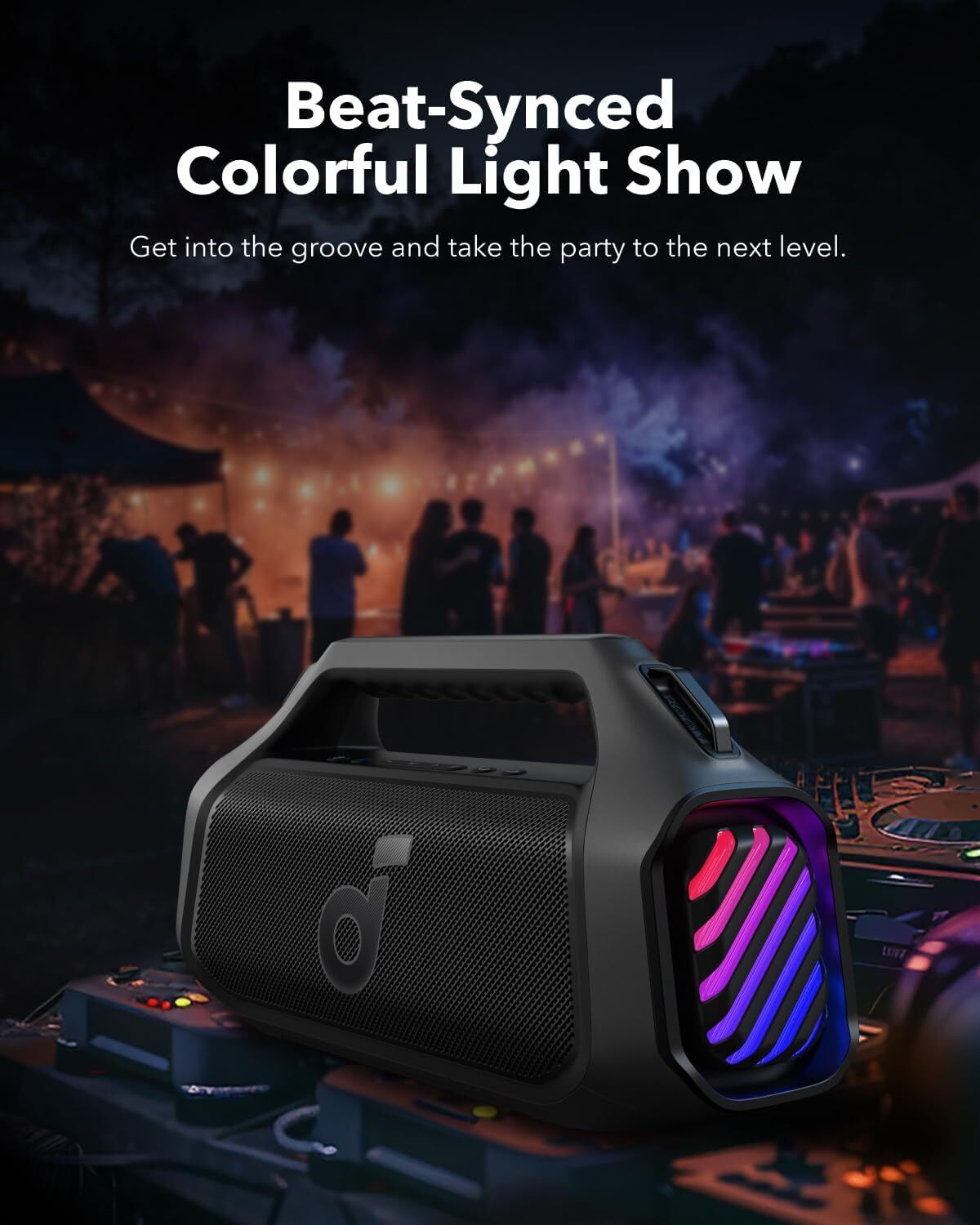 Soundcore Boom 2 Plus Outdoor Speaker BassUp 2.0 USB-C Power Bank 140W|Refurbish