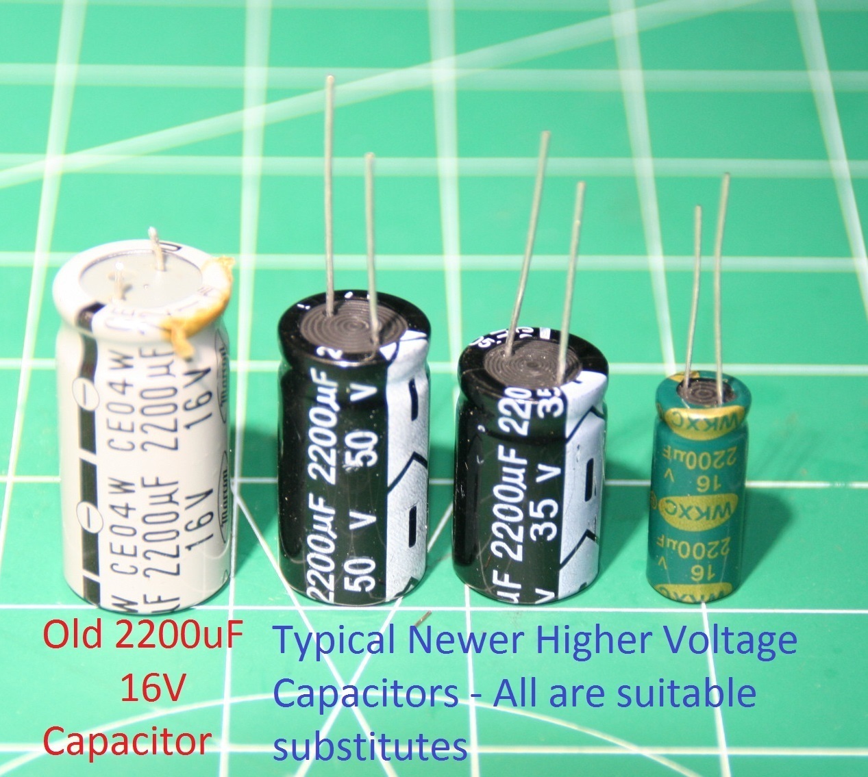 Realistic DX-160 Electrolytic Capacitor rE-Cap Kit - Premium Kit+5 Transistors