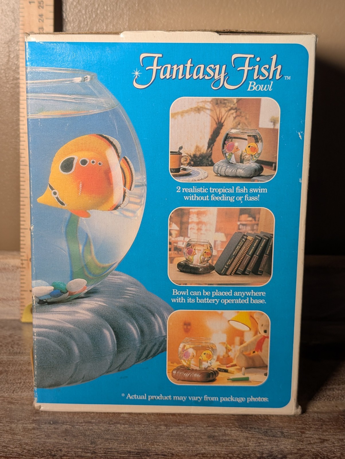 Spencers Gifts Fantasy Fish Bowl Black Light Responsive Vintage 2001 (C)