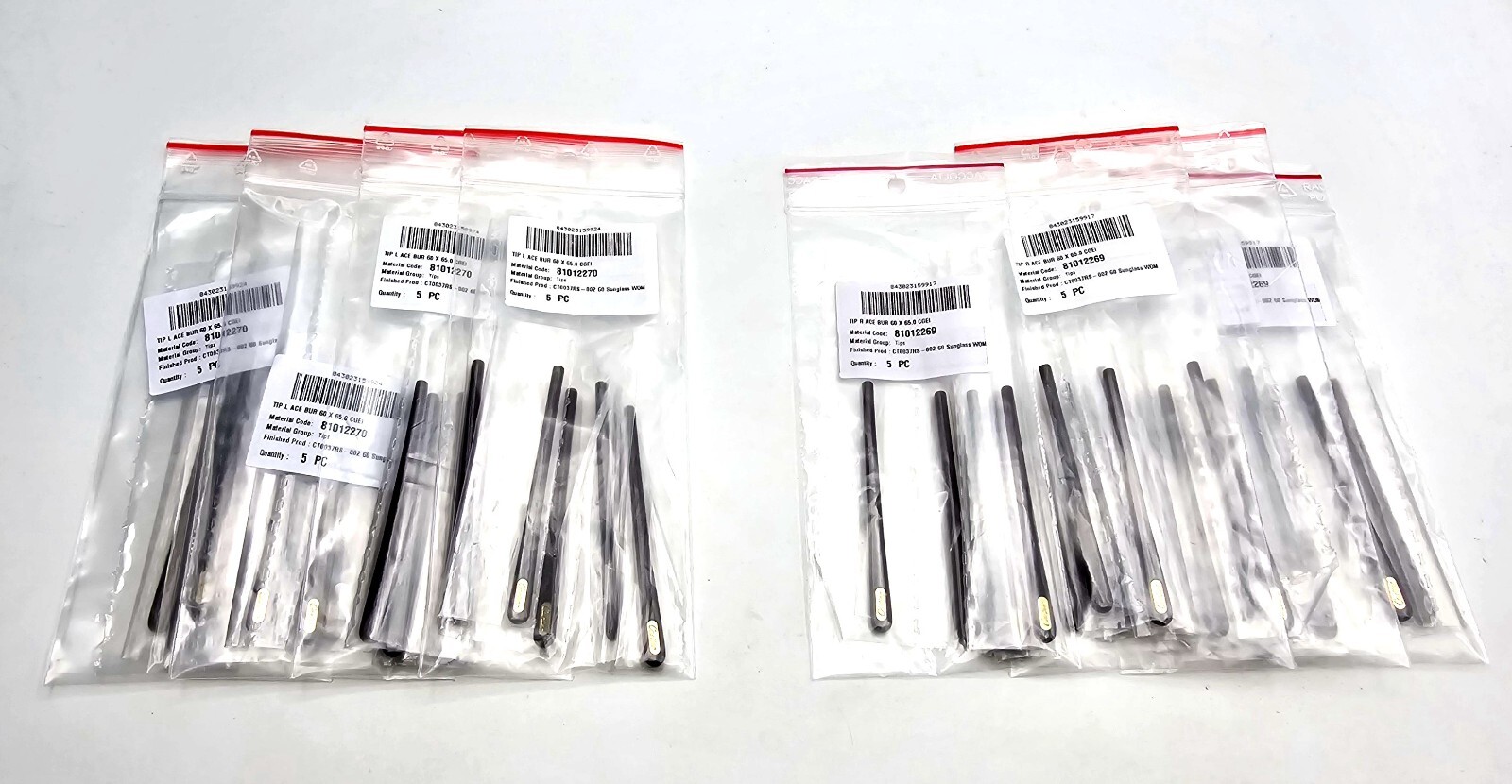 NEW! Authentic Cartier Silver/Black Temple Tips for Cartier Glasses - $59 Pair