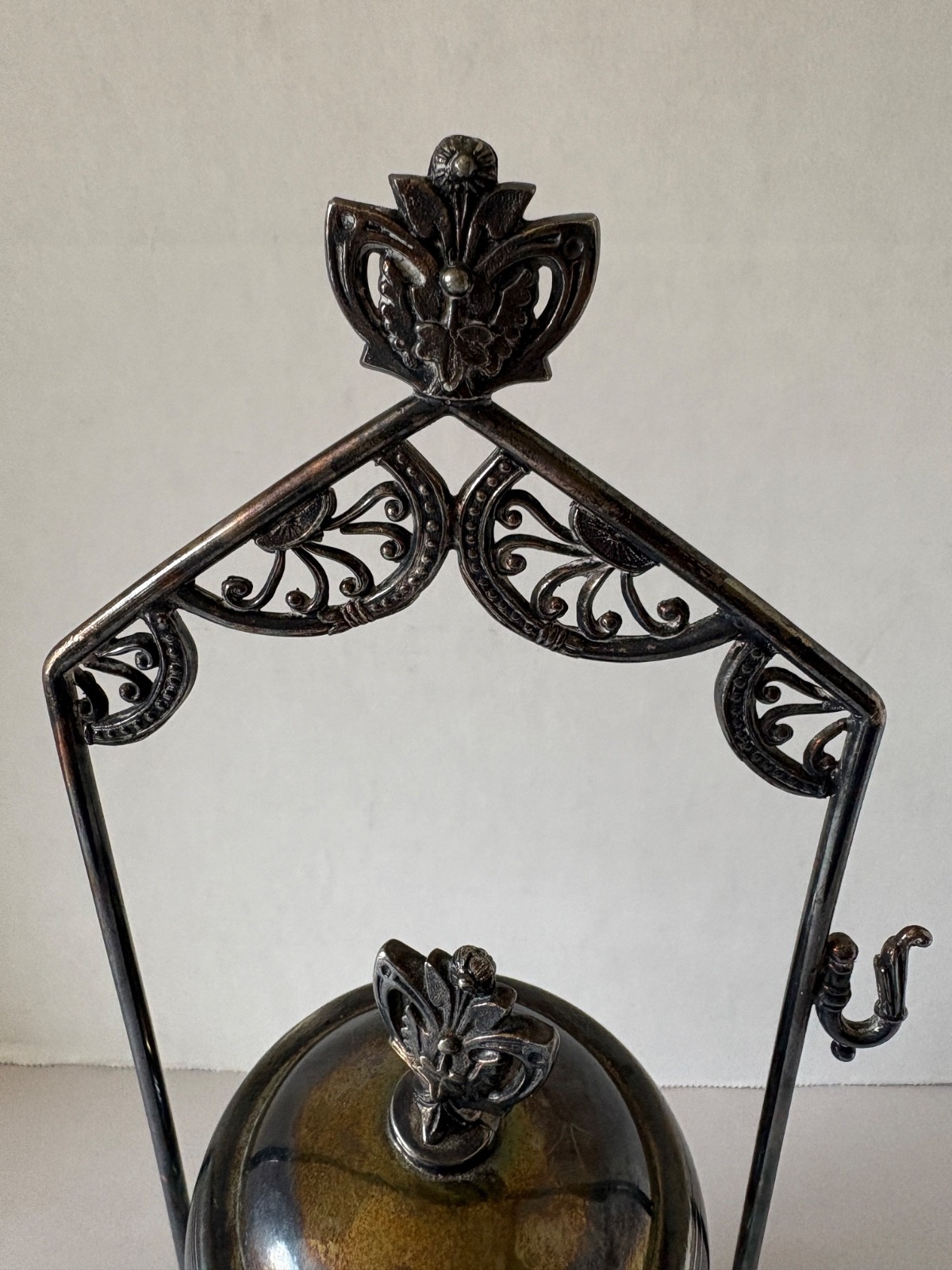 Antique Roger Bros. Aesthetic Silverplated Pickle Castor w/Tongs/Etched Jar 1883