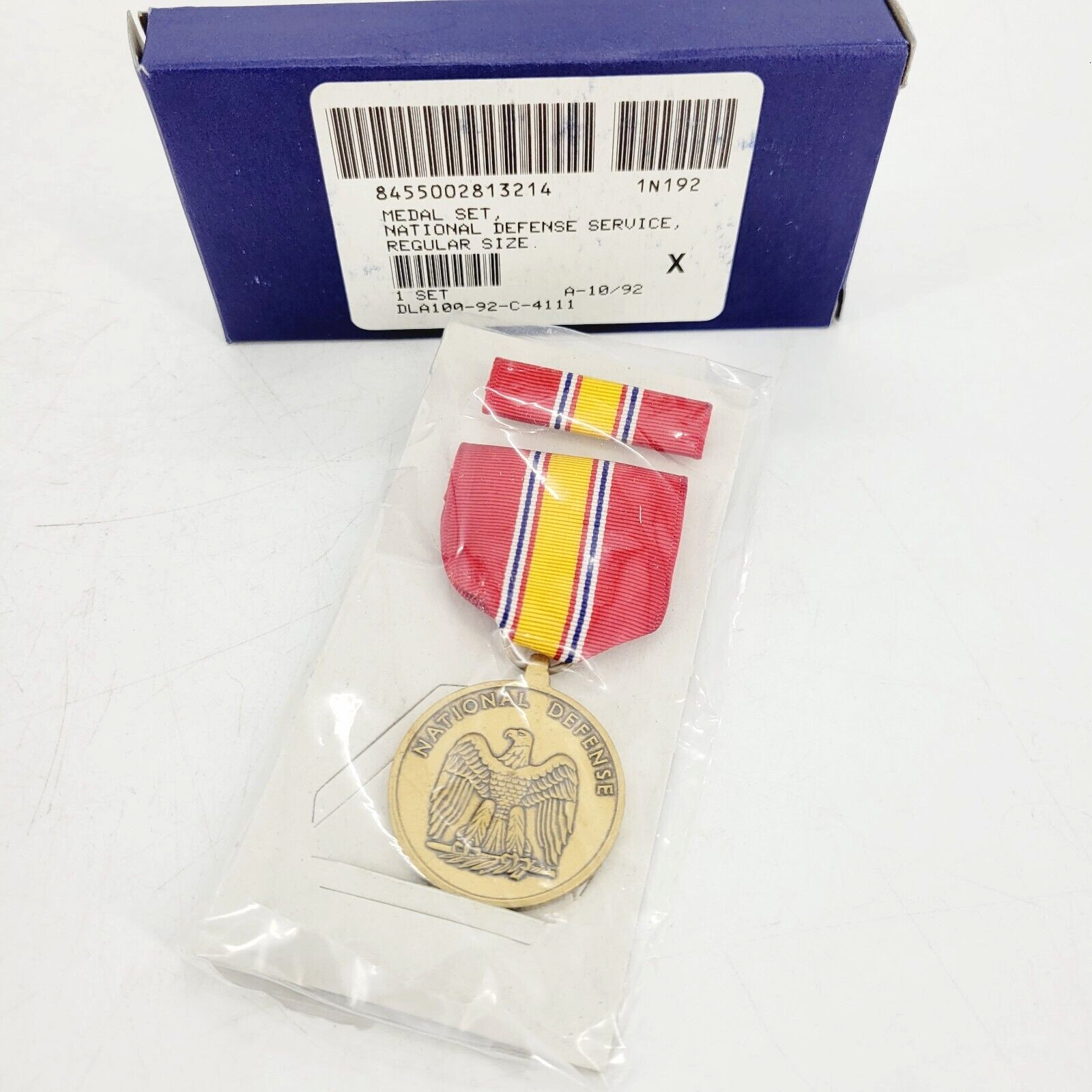 USGI National Defense Service Medal Set Full Size & Ribbon Bar 8455-00-281-3214