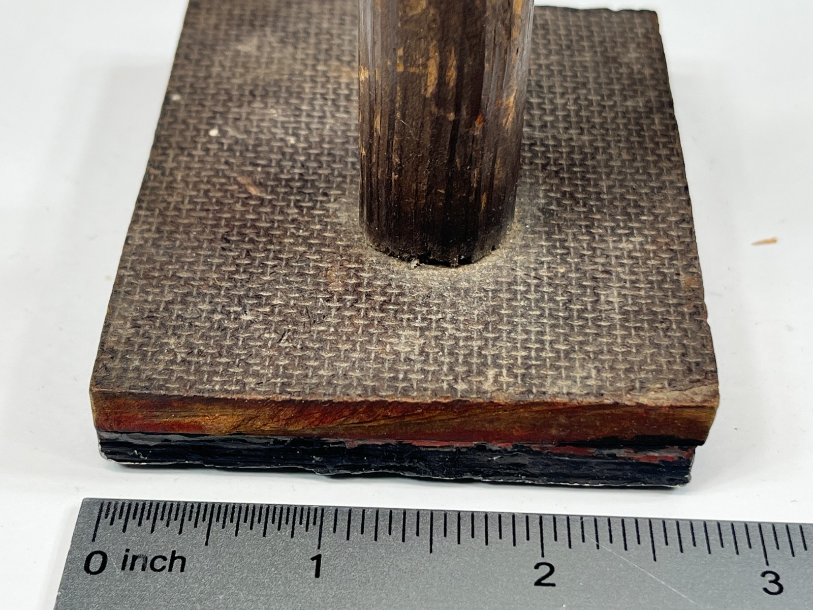 WW1 WW2 Royal Navy HMS Dragon D Cruiser Ship Bell Printing Hand Stamp Relic 4"