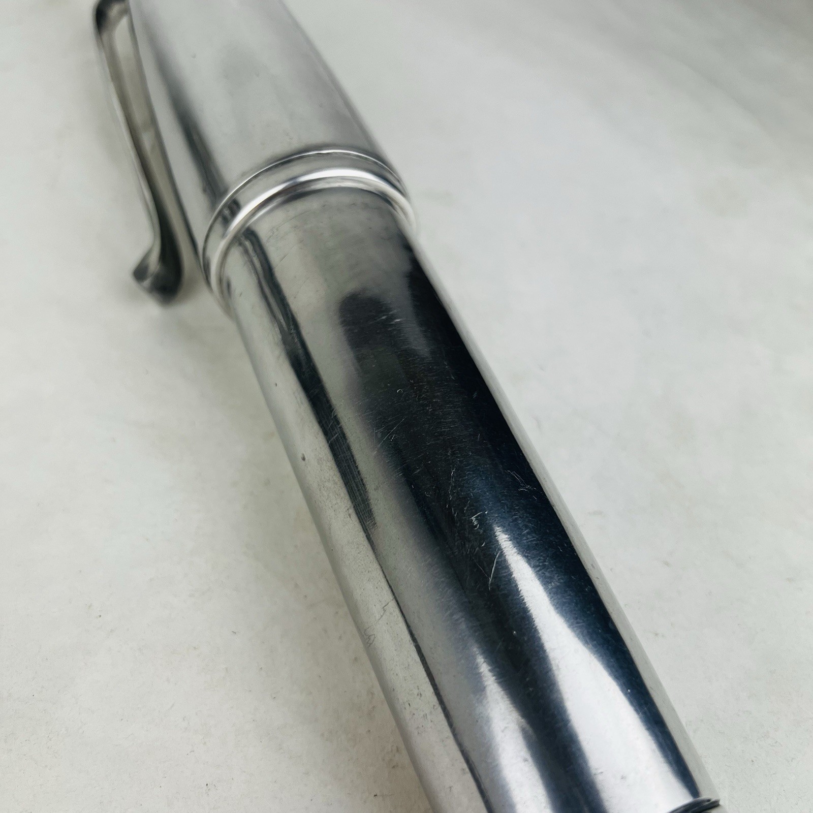 Vintage Oversized Aluminum Fountain Pen Store Display 20.5 Inch