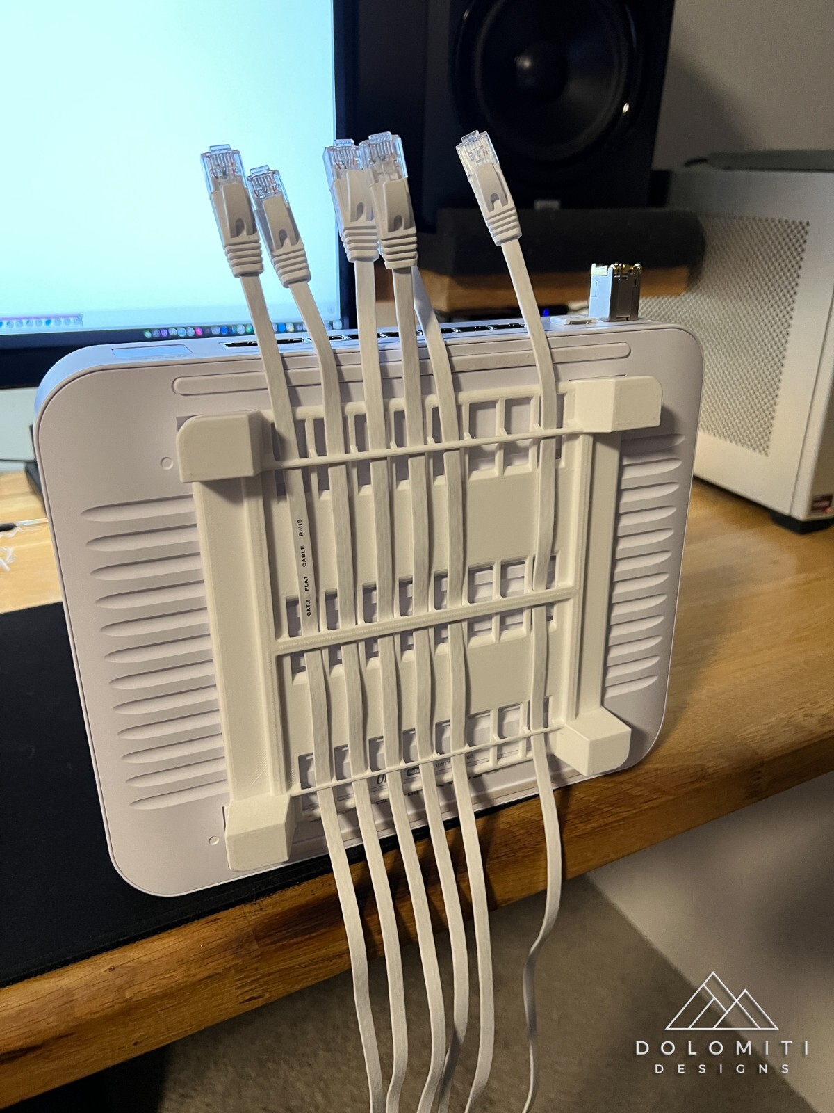 Riser Stand for Unifi Enterprise 8 PoE Network Switch (3D Printed)
