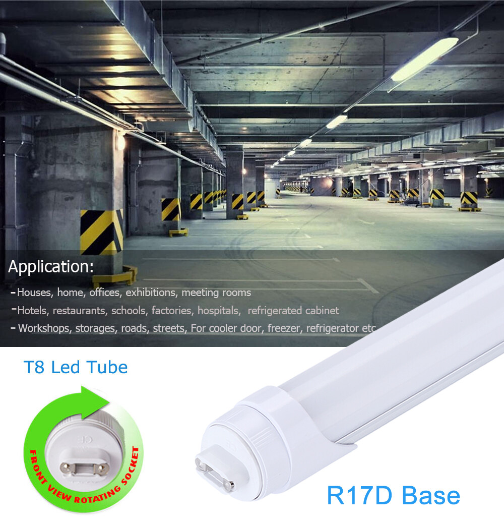 T8 8FT R17D HO Led Tube Light 8' Led Bulbs 65W 45W 8Foot Led Shop Light 6000K