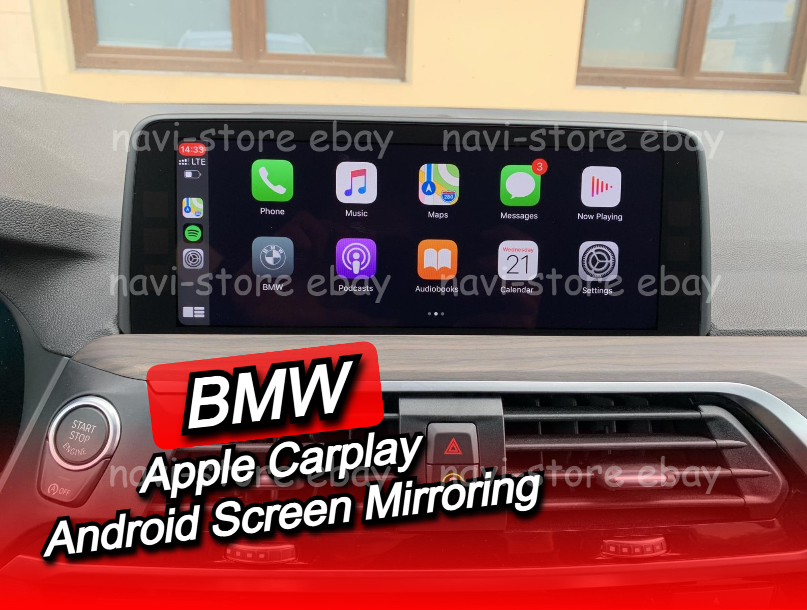 BMW Apple Carplay + Android Screen Mirroring + VIM + EUROPE Map LIFETIME FSC