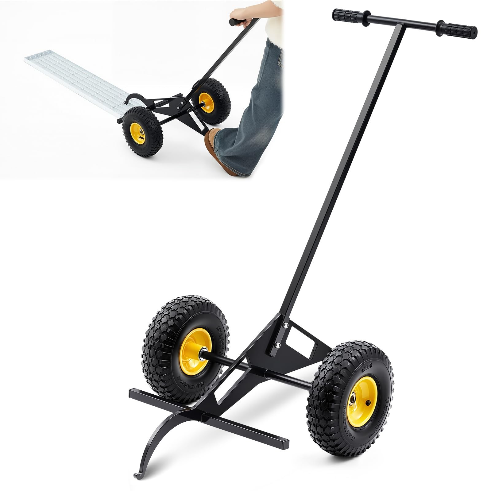 ** NEW Grate Lifter | Heavy Duty | 10" Wheels | Steel | For Spray / Paint Booths