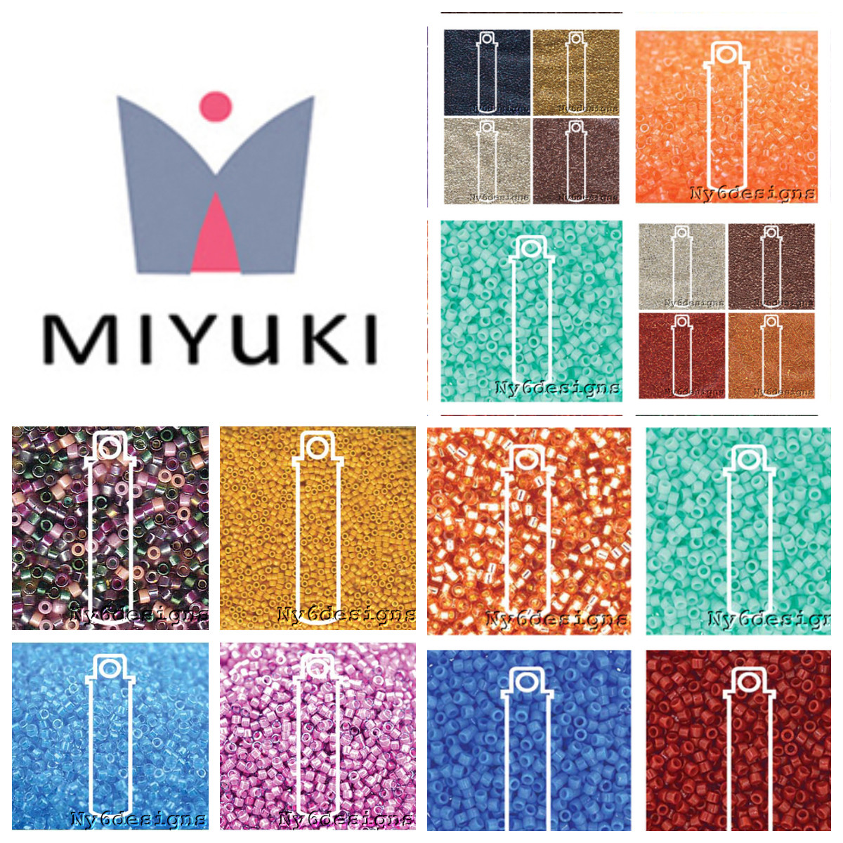 Miyuki Delica #11 Glass Seed Beads 11/0 Lots 7.2Grams shiny Matte Opaque 1200PCS