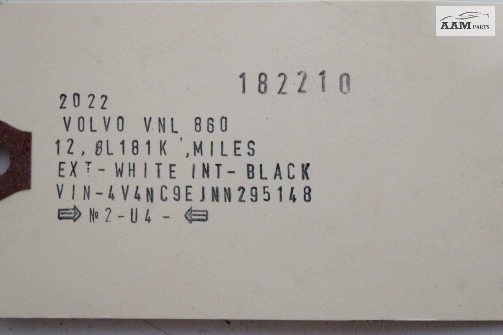 2022 VOLVO VNL 860 TRUNK D13 SLEEPER AIR CONDITIONING AC A/C HOSE PIPE LINE OEM