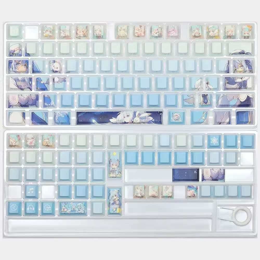 Hatsune Miku theme Anime 119pcs Keycaps Set For Mechanical Keyborad