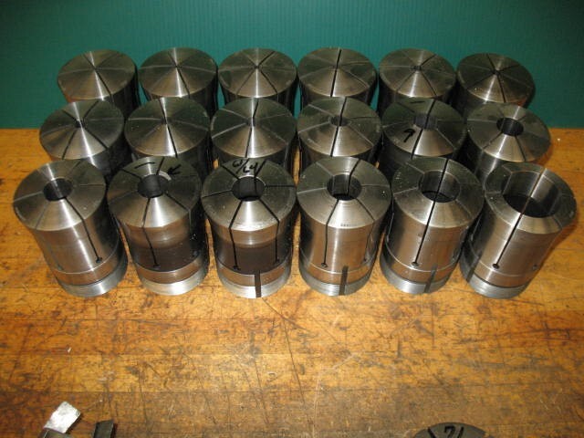 HARDINGE COLLETS 22J ROUND 5/16" - 1-15/16" LATHE COLLET CHUCK NOSE