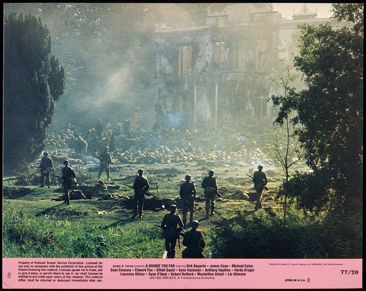 1977 A BRIDGE TOO FAR Lobby Card Set SEAN CONNERY Operation Market Garden WWII