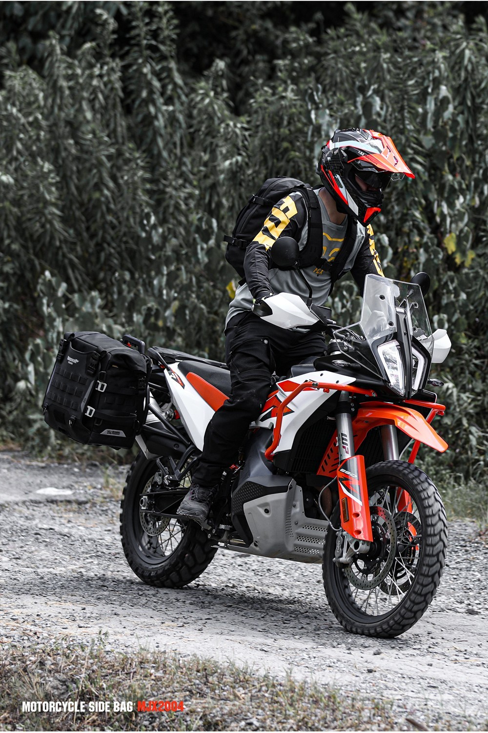 Rhinowalk Motorcycle Side Bag Waterproof 35L Quick Release Saddlebag Pannier 1Pc