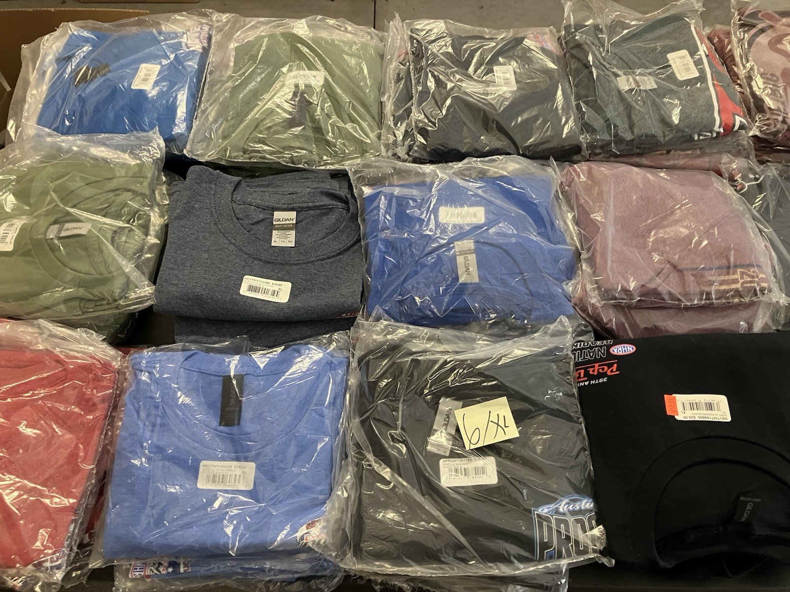 MIXED BOX OF 40 NHRA DRAG RACING CLASSIC DRIVER/ EVENT SHIRTS ALL SIZE XL