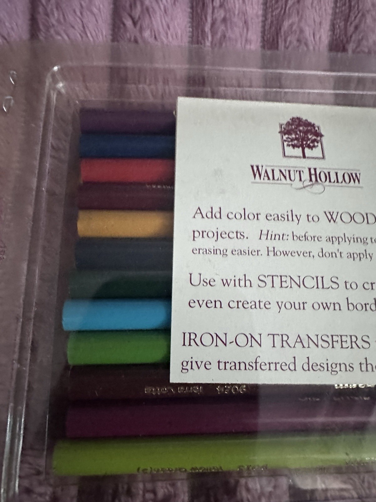 WALNUT HOLLOW OIL COLOR PENCILS 24 PACK NO 9924 NEW
