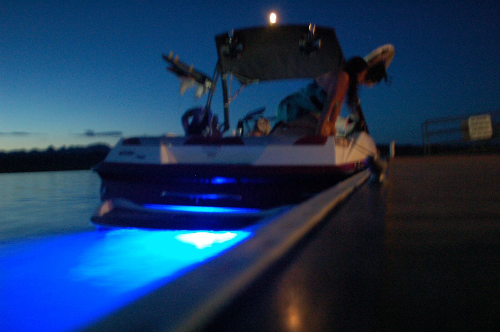 BLUE BTS BOAT DRAIN PLUG LIGHT MADE IN THE USA! - THE BRIGHTEST THAT EXIST!