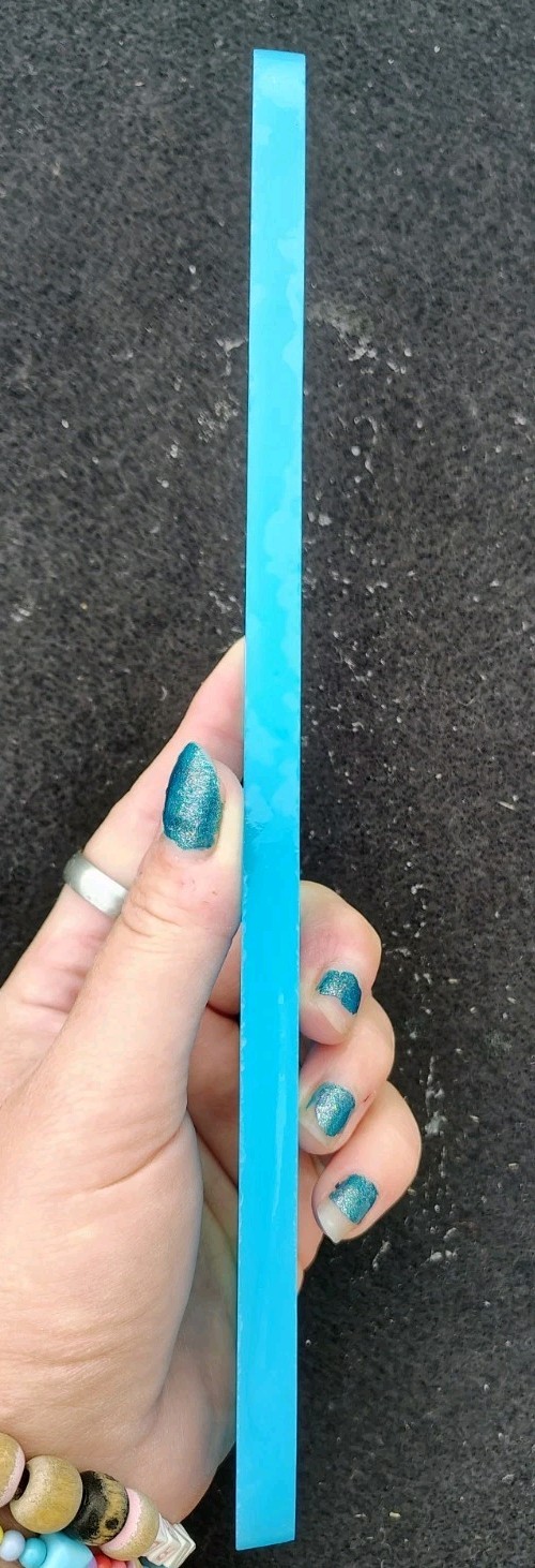 Glass Slab Sky Blue Tiffany Blue Cabochon Bead Flint Knapping Display