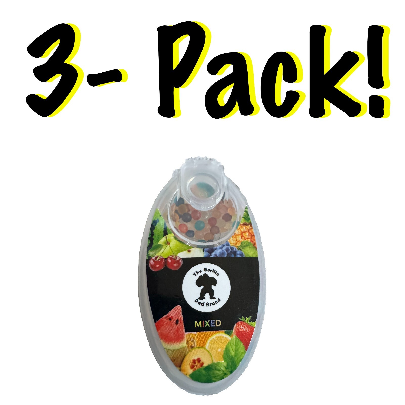 300 count Mixed Flavors burst beads (3 - pack)