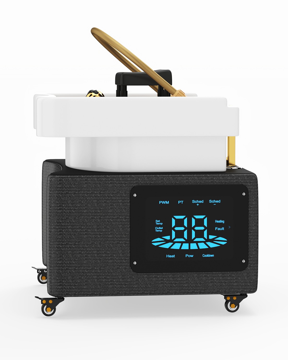 Pro Portable Head Spa Equipment Shampoo Bowl LED Light Therapy,Water Circulation