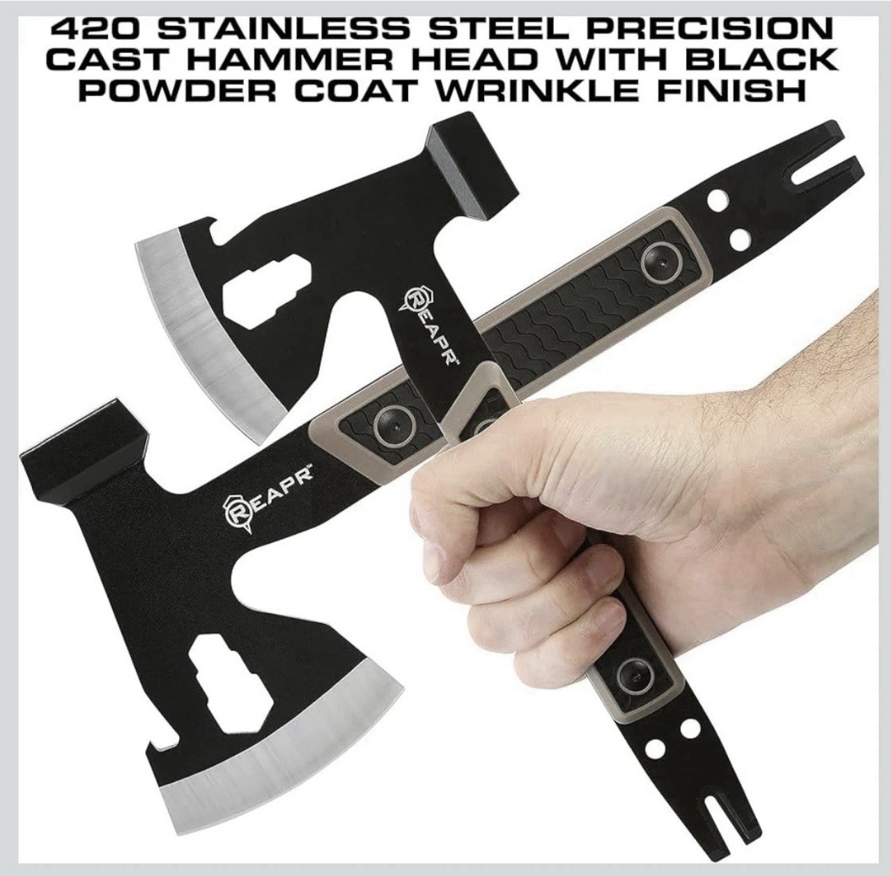 Reapr Versa Camp Ax Multi-tool 3" Blade 168OD Ballistic Sheath Camping Axe