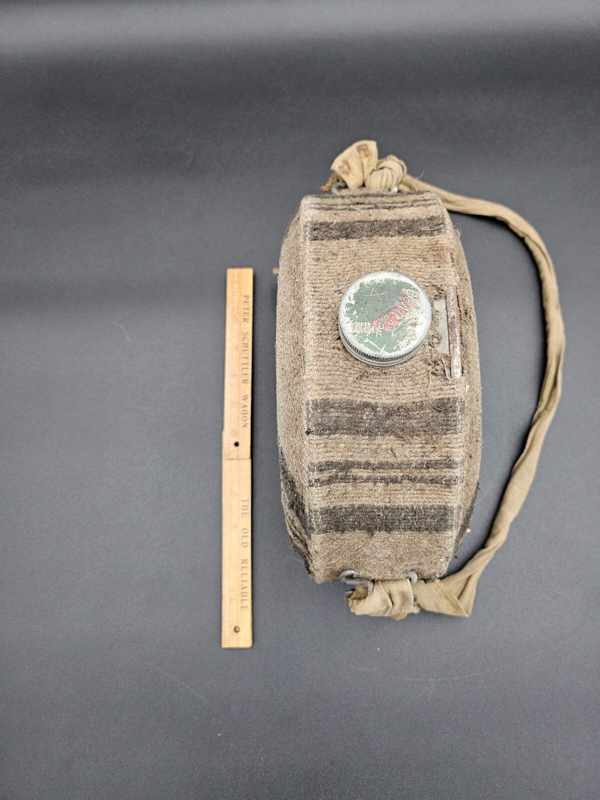 Vintage Bear Brand Canteen w/ Cover and Strap