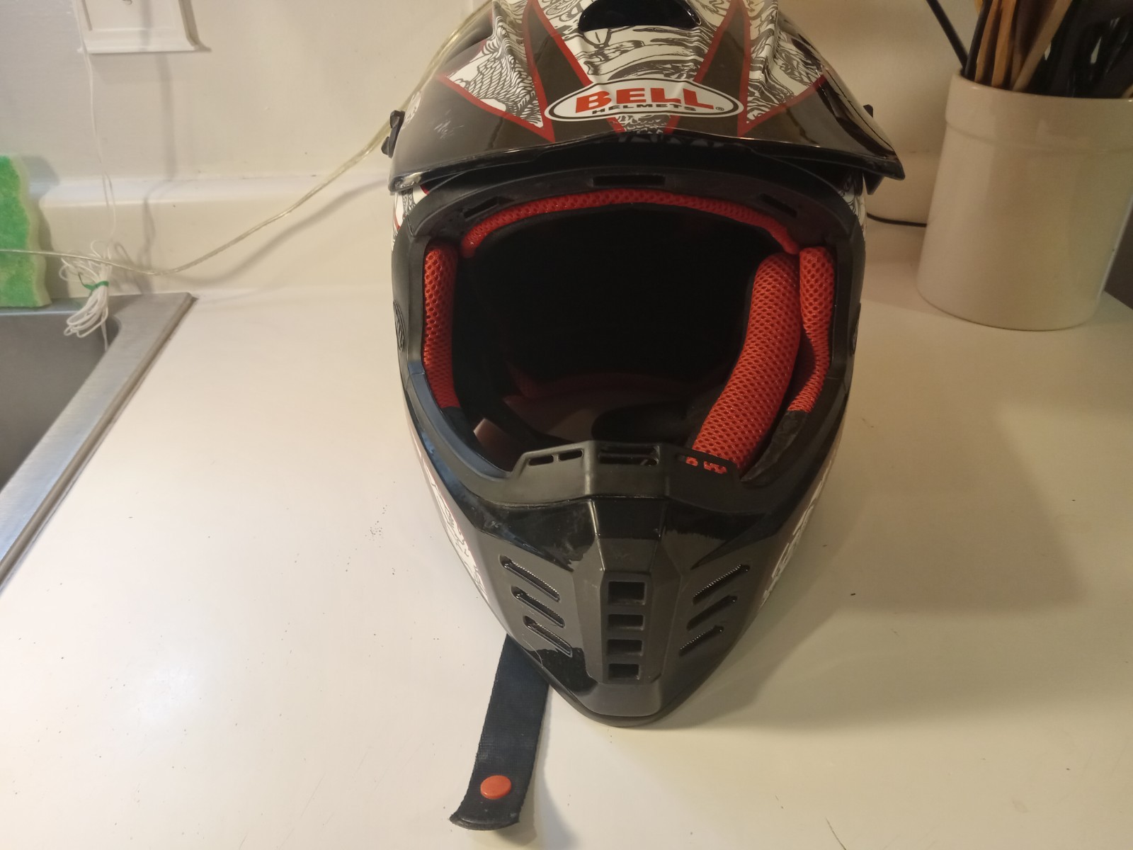 Vintage Bell Racing Helmet Japanese Design SC-R Size M Motorcross