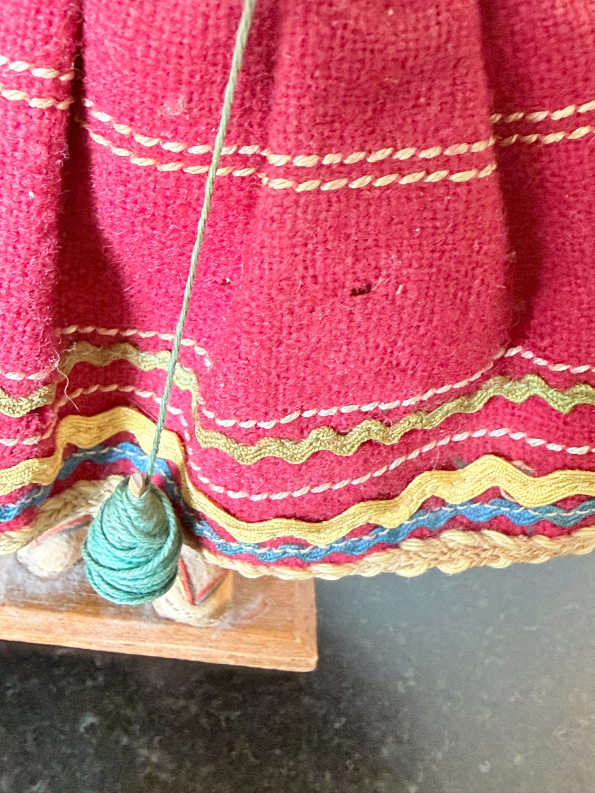 Vintage Peruvian Folk Art Dolls Pair Handcrafted Andean Highland Textile Figures