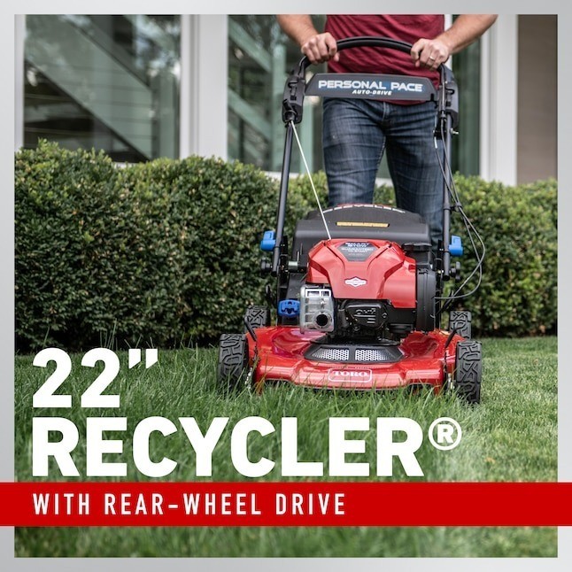 Toro Recycler 22in Self-Propelled Lawn Mower Personal Pace 163cc Briggs Stratton