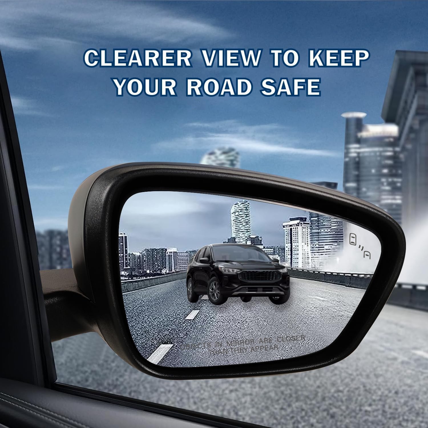 Right Passenger Side Mirror Fits 2020-2025 Ford Escape with Blind Spot Mirror, P