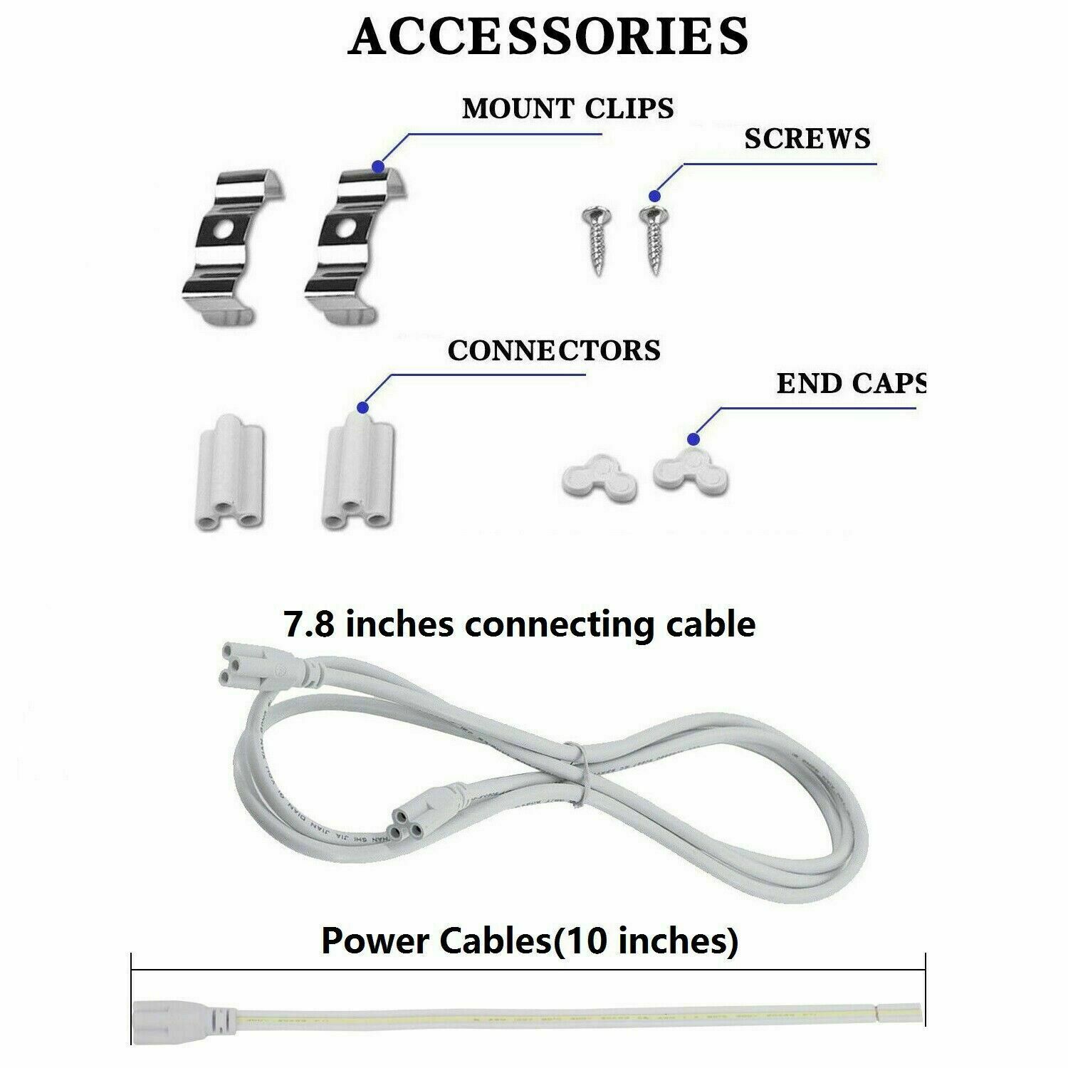 2FT 4FT 5FT 6FT 8FT LED Shop Light Fixture T8 LED Tube Lights 14W~120W LED Bulbs