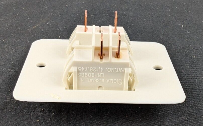 Suburban RV Water Heater Switch Assembly Reset Light Off White Camper 234795