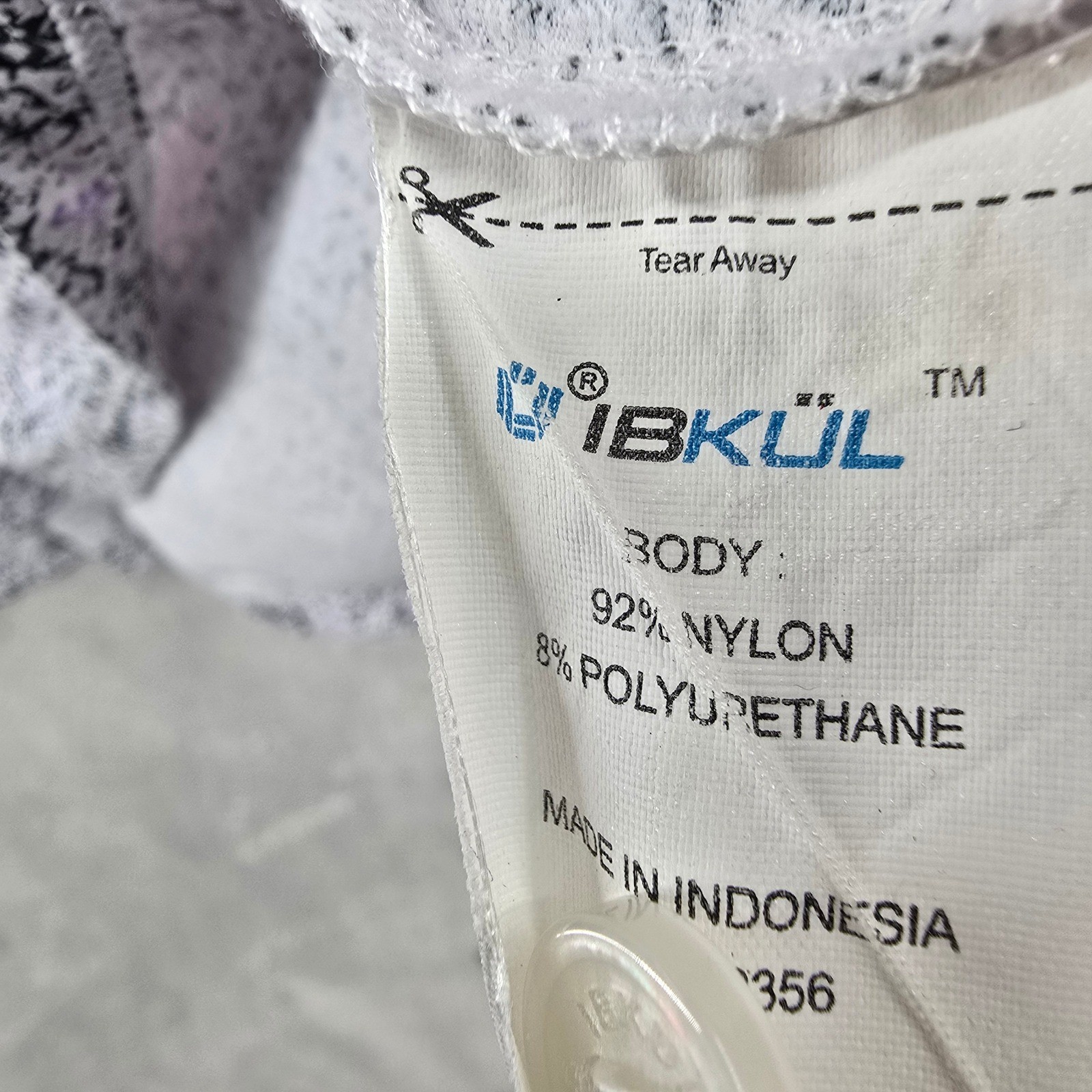 IBKUL Mens XL Long Sleeve Floral Print Golf Polo Shirt UPF 50+ Quick Dry