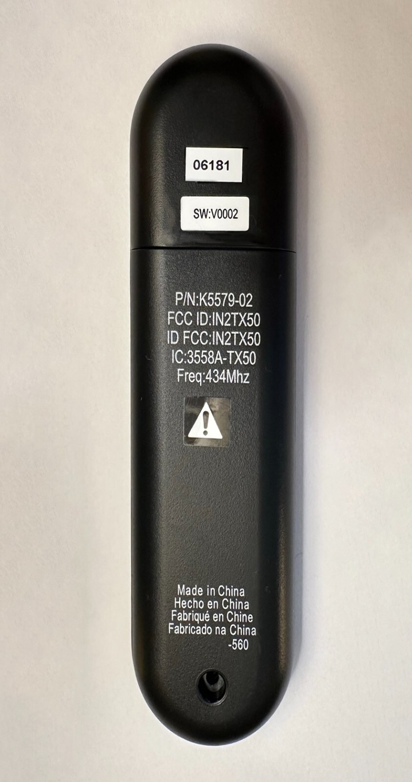 Hunter Fan - Replacement Handheld Ceiling Fan Remote Control - Black - K5579-02