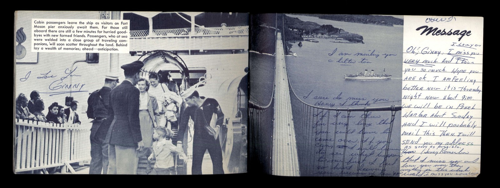 USS GENERAL WILLIAM A. MANN T-AP 112- 1952 the SHIP I SAILED ON booklet MAP -