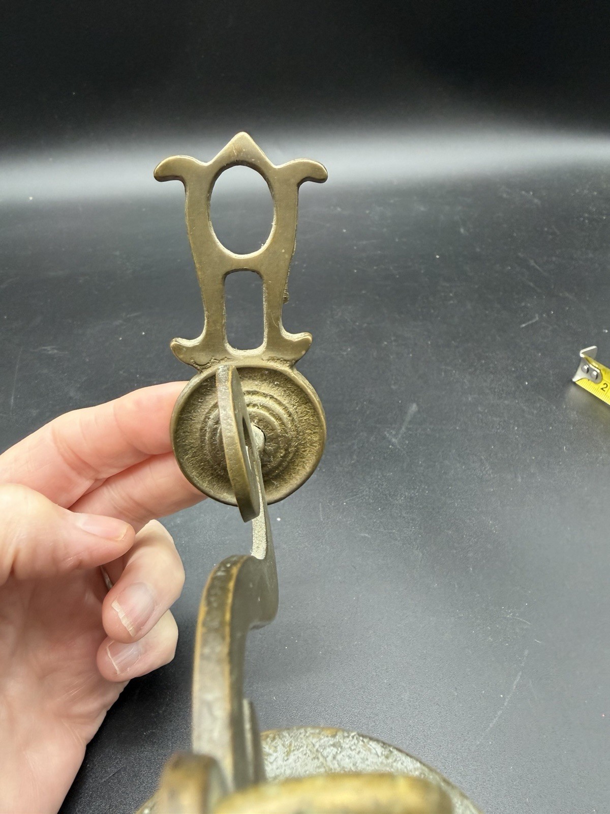 Vintage Wall Mount Hanging Bell Solid Brass