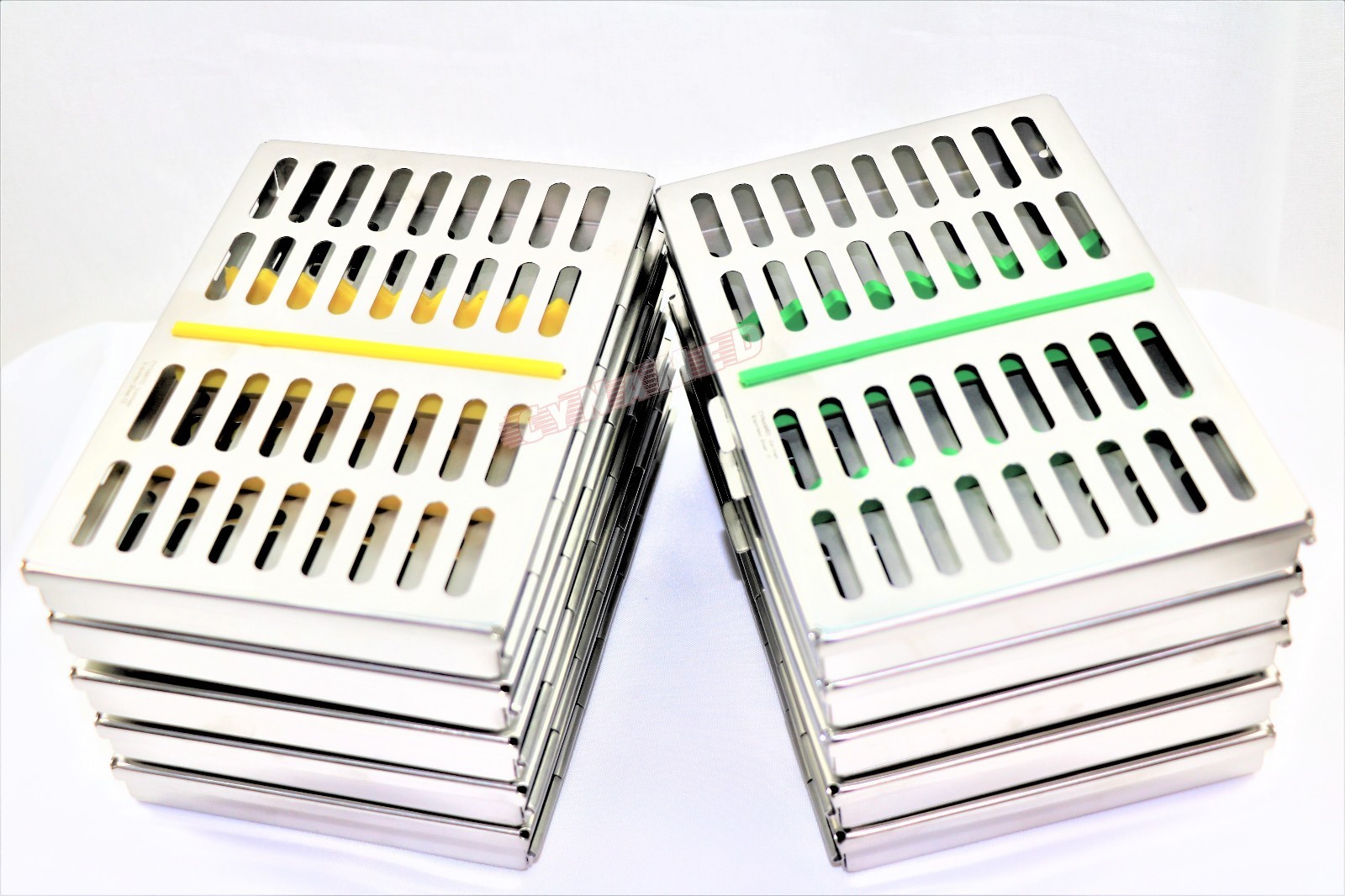 10 GERMAN DENTAL SURGICAL AUTOCLAVE STERILIZATION CASSETTE BOX 7.25"LX 5"W X0.75