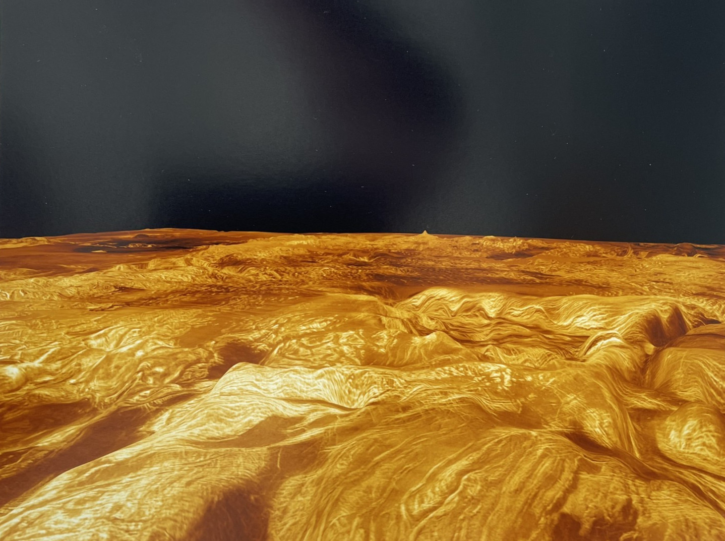 VINTAGE SPACE NASA PHOTO VENUS MAGELLAN  JPL KODAK PAPER