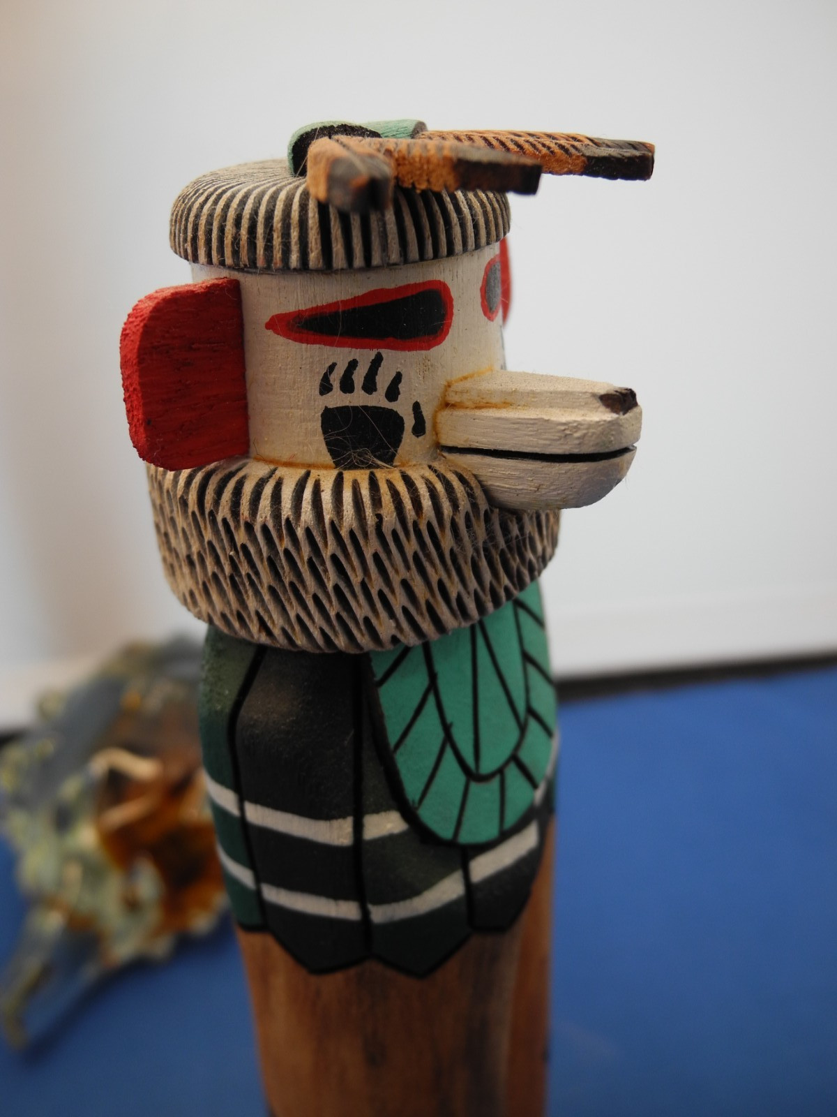 NATIVE AMERICAN ZUNI "BEAR" KACHINA BY WALTER HUGHTE