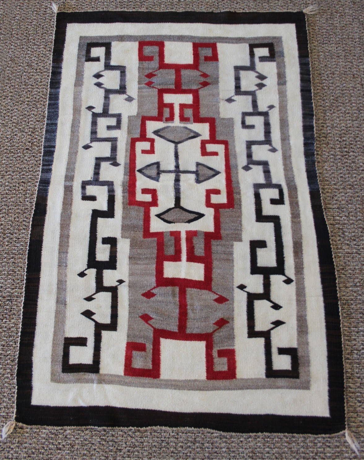 Vintage 1920 Navajo Rug Crystal Trading Post. GREAT ART!!