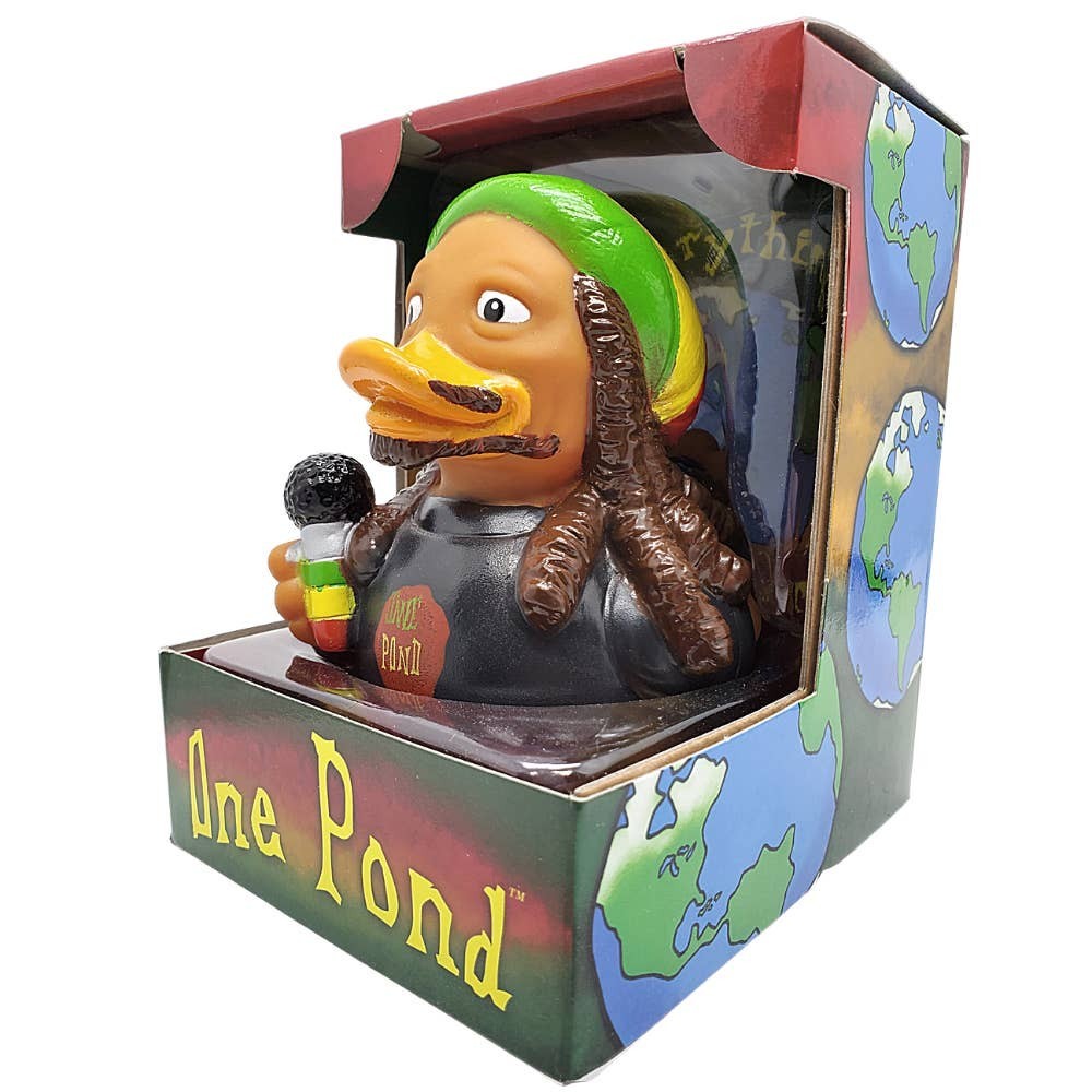 One Pond – CelebriDucks Rubber Duck 🎤🦆🇯🇲Reggae-vibe collectible duck in...