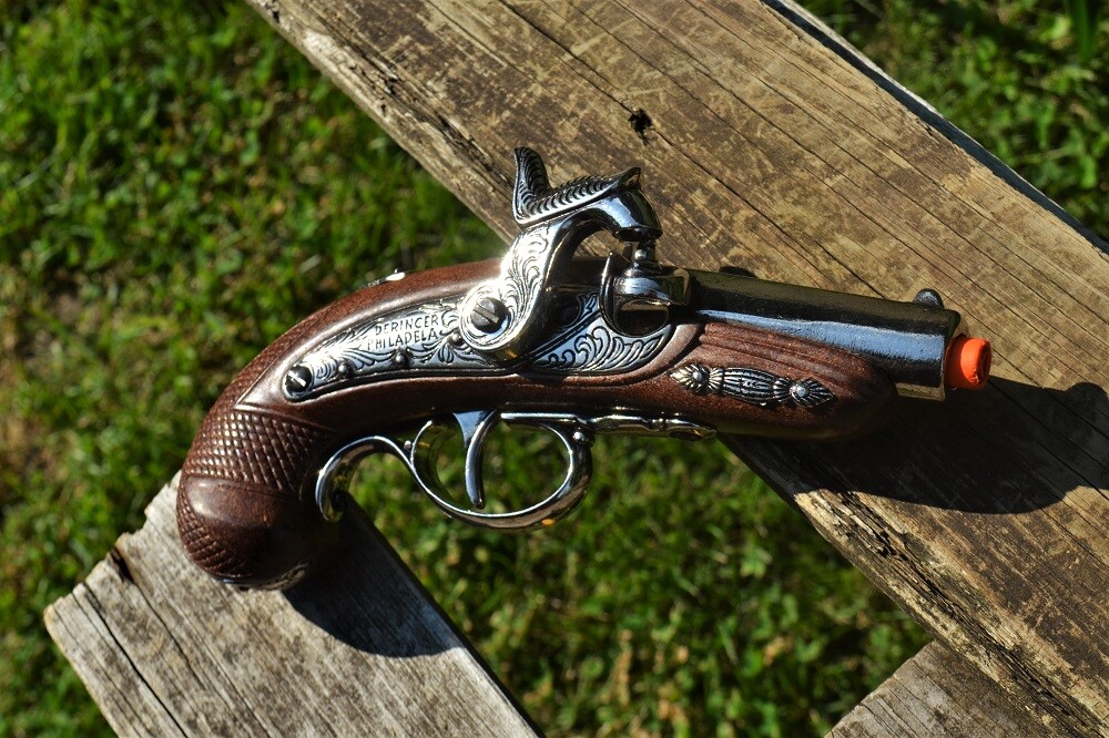 1862 Baby Philadelphia Derringer - Civil War Lincoln Assassination Denix Replica