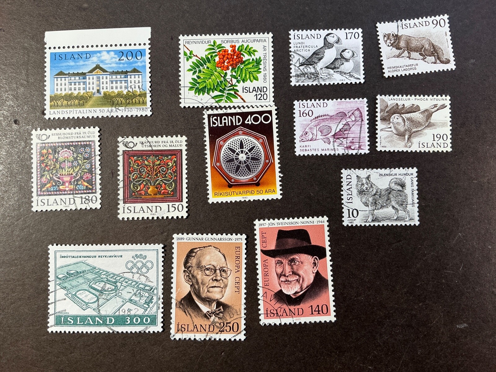 ICELAND 🇮🇸 USED *1980*  COMPLETE Catalog $5.70  fun area to collect!"