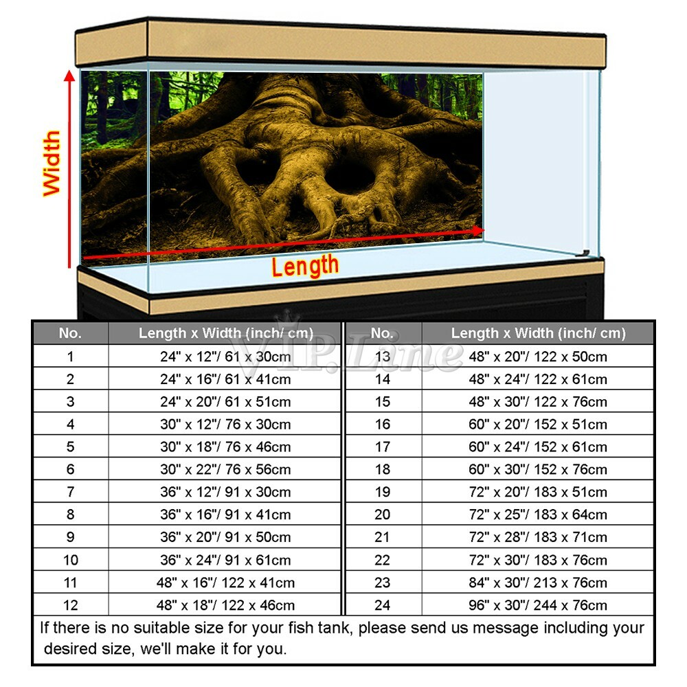 Aquarium Background Poster Large Tree Root HD Fish Tank Decorations Landscape